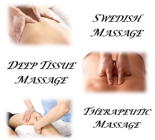 Swedish Massage, Deep Tissue Massage, Therapeutic/Orthopedic Massage